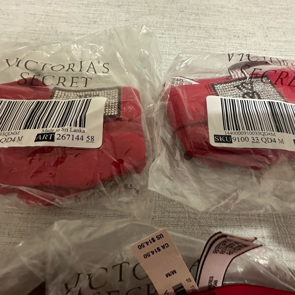 Victoria's Secret Red Embellished Thong Panty - Picture 4 of 4